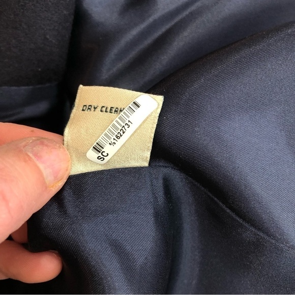 VINTAGE L.L. Bean blazer black soft wool cashmere blend classic three button 12P - Picture 8 of 10